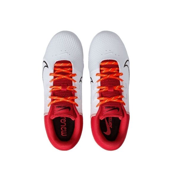 Nike Womens Hyperdiamond 4 Pro Metal Fastpitch Softball Cleats Red White Sz 7.5 - Picture 12 of 16